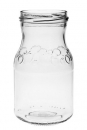 Weithalsflasche/Glas "Tomate" 420ml, Mündung TO63  Lieferung ohne Verschluss, bei Bedarf bitte separat bestellen!